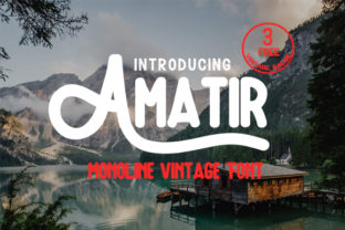 Amatir: A Vintage Script Font for Handmade Creators