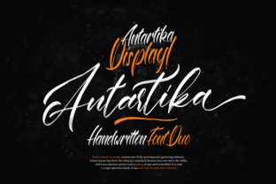 Antartika Duo: A Bold Handwritten Font for Makers