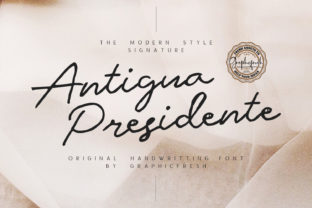 Antigua Presidente: A Joyful Handwritten Font for Crafters