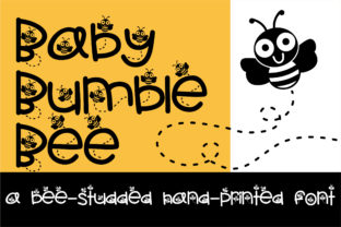 Baby Bumble Bee: A Whimsical Handwritten Font for Campaigns