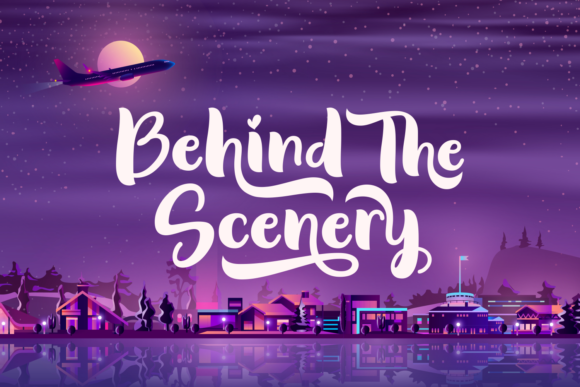 Behind the Scenery: A Whimsical Handwritten Font for Editorial Design