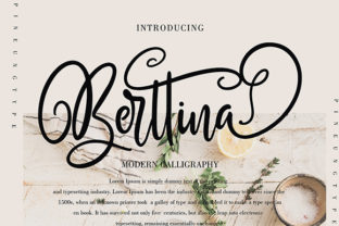 Berttina: A Handwritten Font for Editorial Design