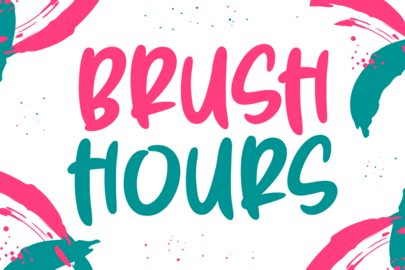 Brush Hours: A Dynamic Script Font for Makers