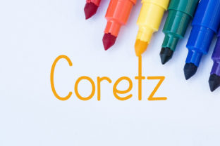 Coretz: A Playful Handwritten Font for Brand Identity