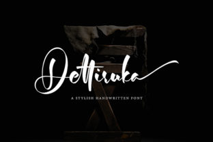Dettiruka: A Handwritten Font for Digital Design