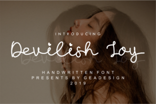 Devilish Joy: A Charming Handwritten Font for Marketers