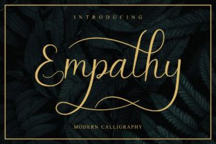 Empathy: A Modern Script Font for Editorial Design