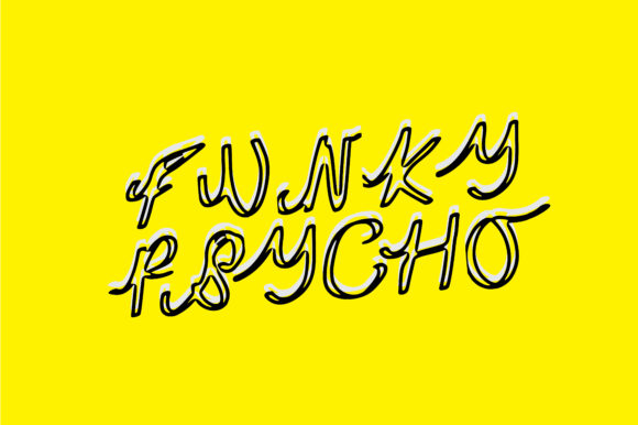 Funky Psycho: A Bold Handwritten Font for Editorial Design