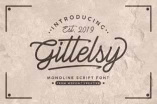 Gittelsy: A Retro Handwritten Font for Bold Campaigns