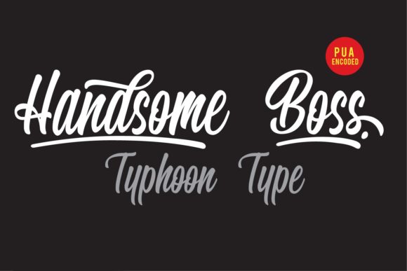 Handsome Boss: A Bold Handwritten Font for Editorial Design