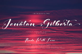 Jonatan Gilberta: A Handwritten Font for Elegant Editorial Design
