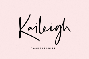Kaileigh: A Handwritten Font for Editorial Elegance