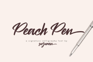 Peach Pen: A Fresh Script Font for Makers