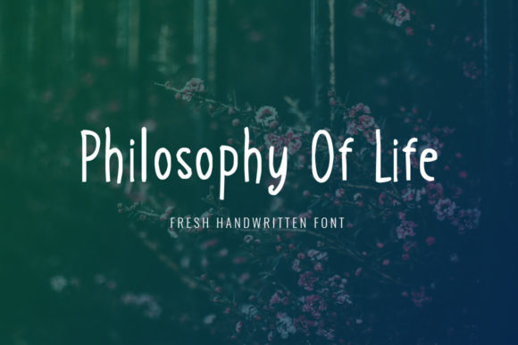 Philosophy of Life: A Bold Handwritten Font for Editors