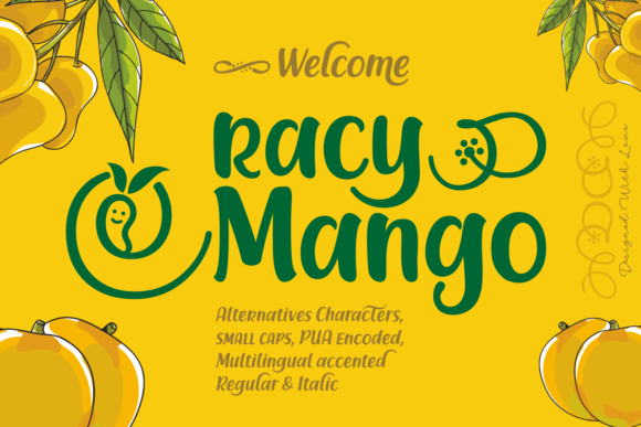 Racy Mango: A Fresh Handwritten Font for Campaigns