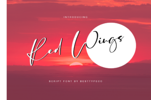 Red Wings: An Elegant Handwritten Font for Editorial Design