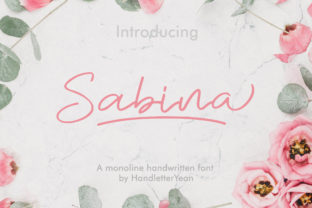 Sabina: A Handwritten Font for Editorial Elegance