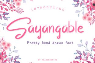 Sayangable: A Modern Hand Drawn Font for Campaigns