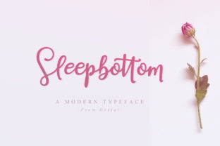 Sleepbottom: A Romantic Handwritten Font for Editorial Design