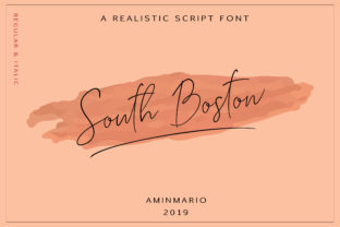 South Boston: A Charming Handwritten Font for Crafters