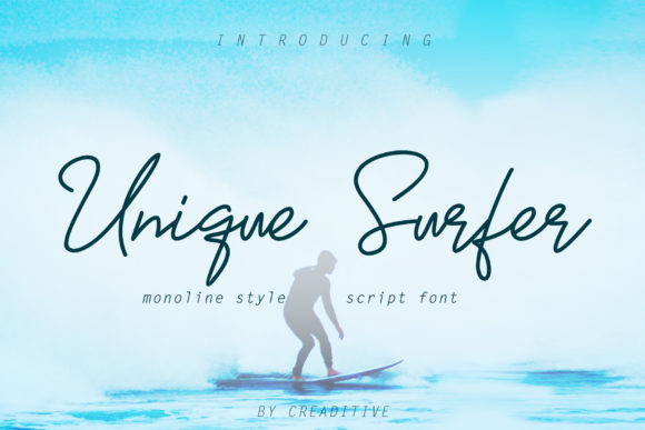 Unique Surfer: A Dynamic Script Font for Editors