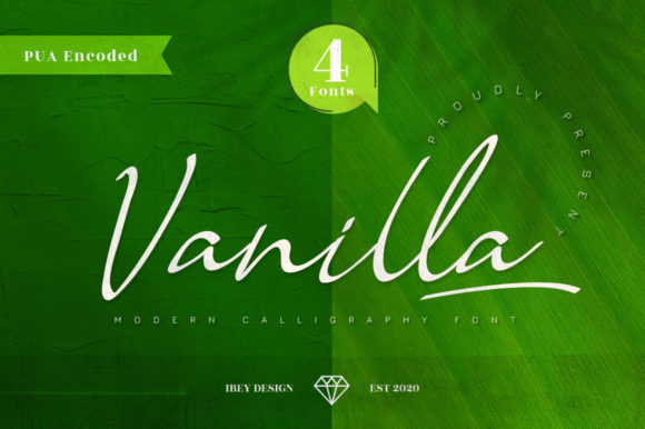 Vanilla Family: A Modern Script Font for Brand Identity