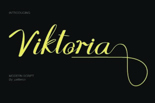 Viktoria: The Modern Script Font for Campaigns